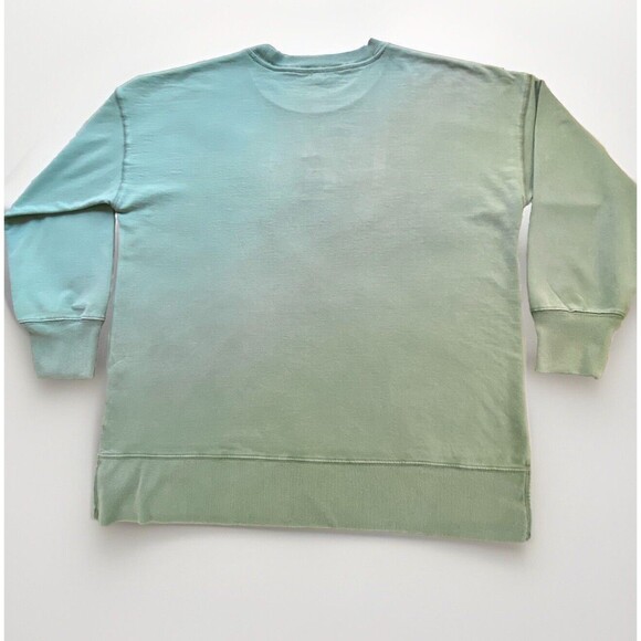 Women’s Soft Green Pullover Sweatshirt with Crewneck, Size: M - Picture 3 of 11